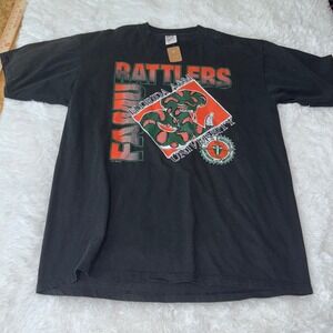 Vintage Florida A&M Rattlers Football Graphic T Shirt Mens XL Jerzees 50/50